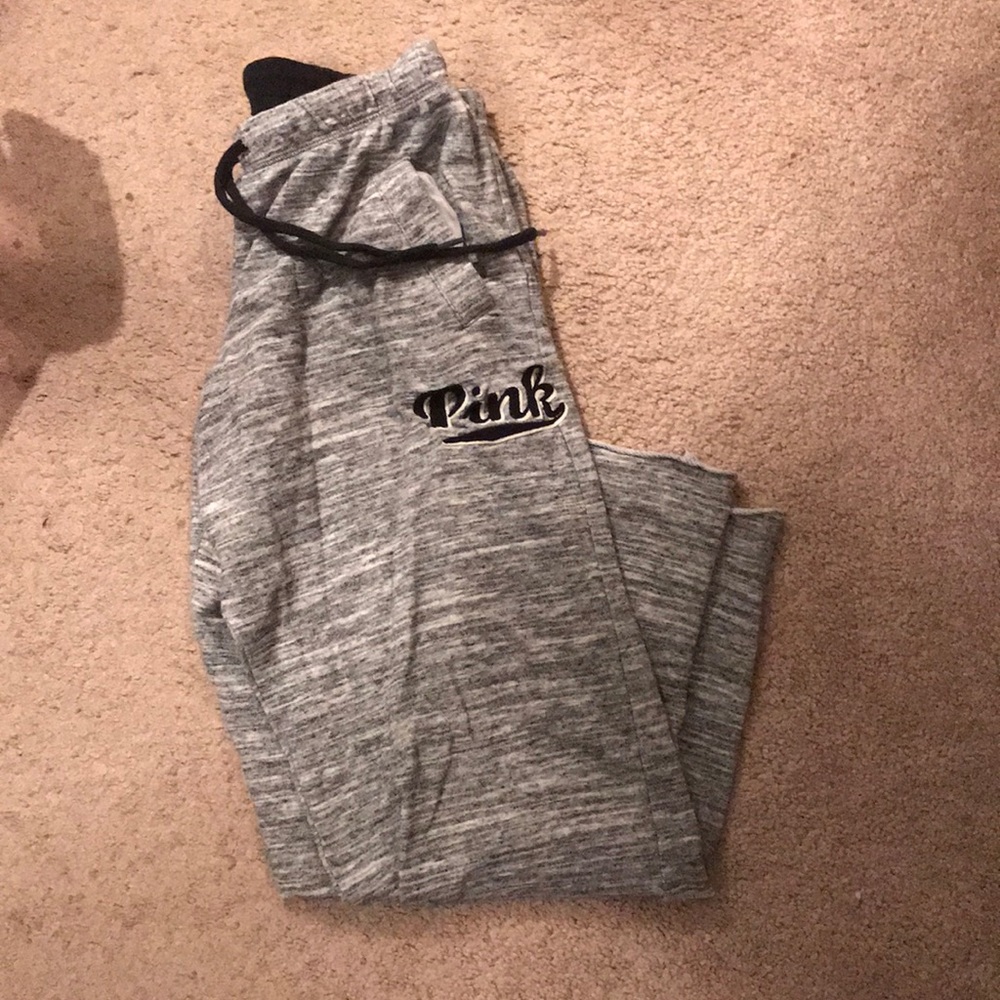 Gray VS pink sweat pants